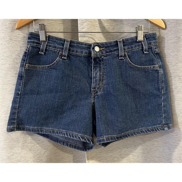 Levi's‎ Classic 5 JR 90s Mom Shorts Blue Jean Denim Shorts Red Tab - Picture 1 of 5